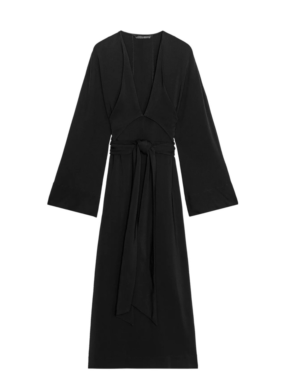 Zara Collection Midi Dress with ties NWT - Picture 2 of 3
